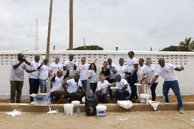 Ambassador Shani Cooper with Staff of the Embassy